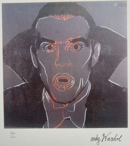 WARHOL Andy (1926-1987) (D'après)<br />
"Myths - Dracul...