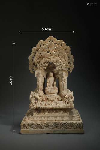 White Marble Figure of Buddha