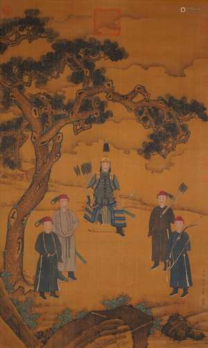 Lang Shining, Chinese Hunting Painting