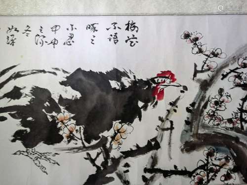 Painstaking martial calligraphy