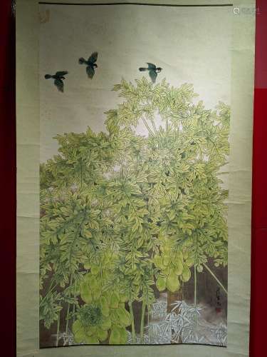 Zhou Yansheng's flowers and birds (the collector obtained fr...