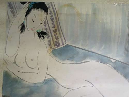 Lin Fengmian's nude woman