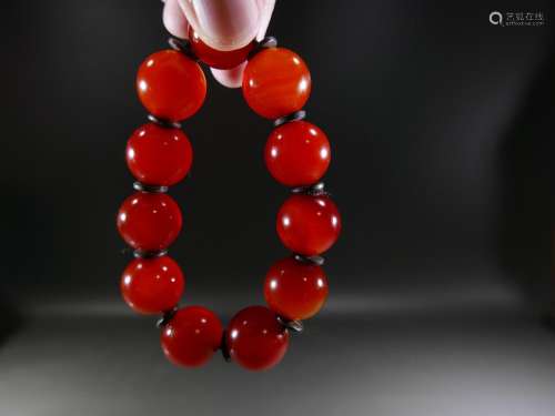Natural agate beads of Ming and Qing Dynasties