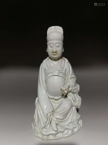 Qing Wenjun Bodhisattva Dehua white porcelain