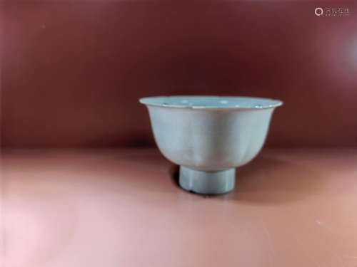 Old kiln song celadon high foot cup