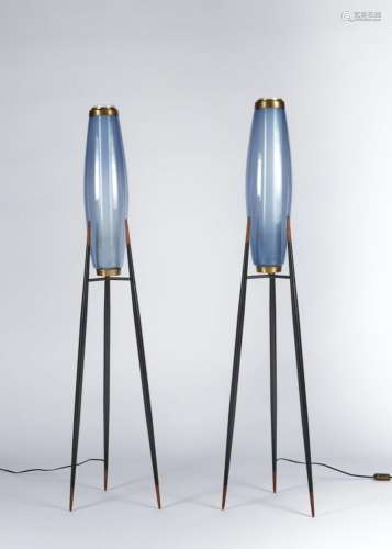 Svend Aage Holm SORENSEN (1913-2004),Paire de lampes de parq...