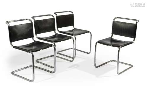 Marcel BREUER (1902-1981),Suite de quatre chaises modèle &qu...