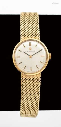 Vintage 14K Gold Certina Swiss Watch 17 Jewels