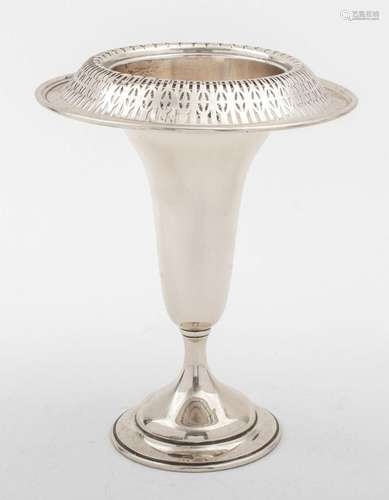 William B. Durgin Sterling Trumpet Vase