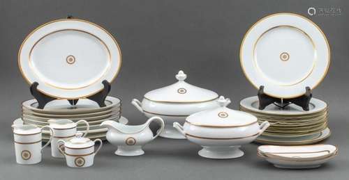 Bernardaud Porcelain Sparte Gold Service Set