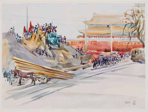 Wu Guanzhong, Watercolor on Paper