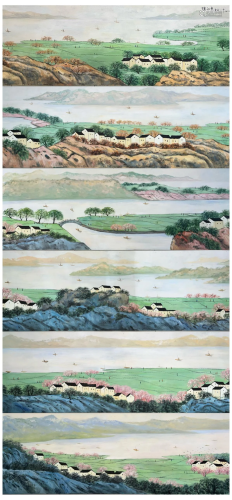 A Chinese Oil Painting By Wu Guanzhong