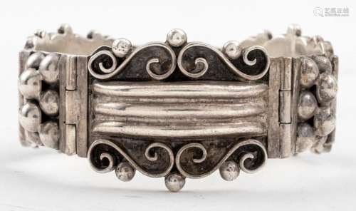 Vintage Taxco Mexican Sterling Silver Bracelet