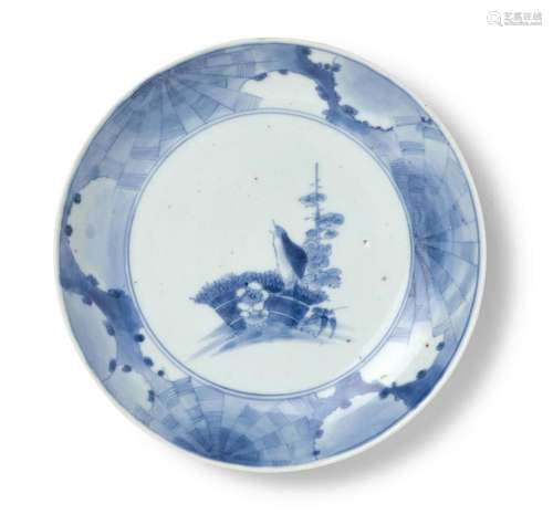 A JAPANESE AI-KUTANI DISH EDO PERIOD (1603-1868), 1660-1690