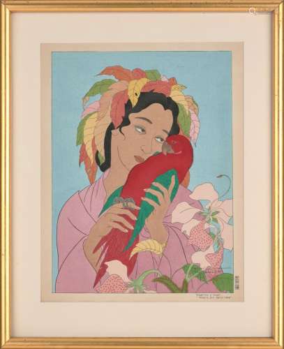 A JAPANESE WOODBLOCK PRINT, PAUL JACOULET (1896-1960) SHOWA ...