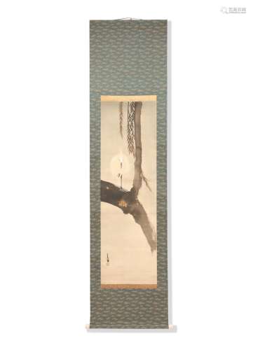 A JAPANESE RIMPA KAKEJIKU SCROLL BY TAKAYA KOHO (1870-) TAIS...