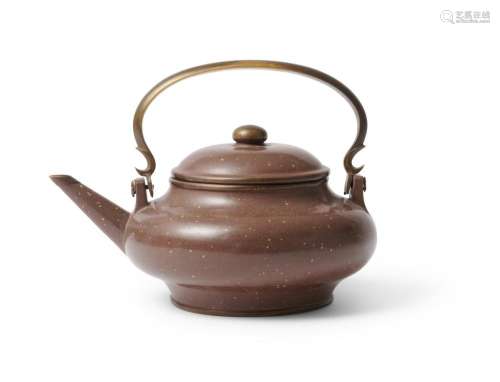 A CHINESE POLISHED YIXING ZISHA TEAPOT FOR THE THAI MARKET Q...