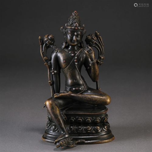 A Tibetan Bronze Figure of Bodhisattva