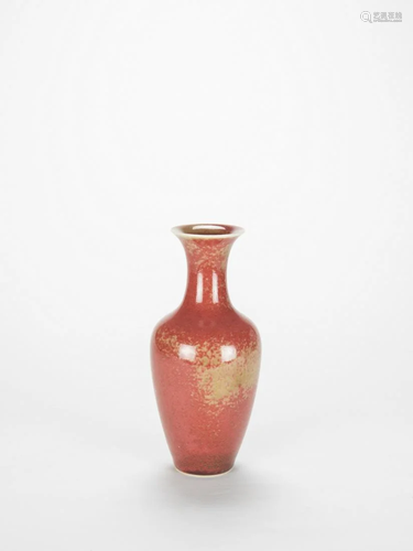 Kangxi - A Peachbloom-Glazed Vase