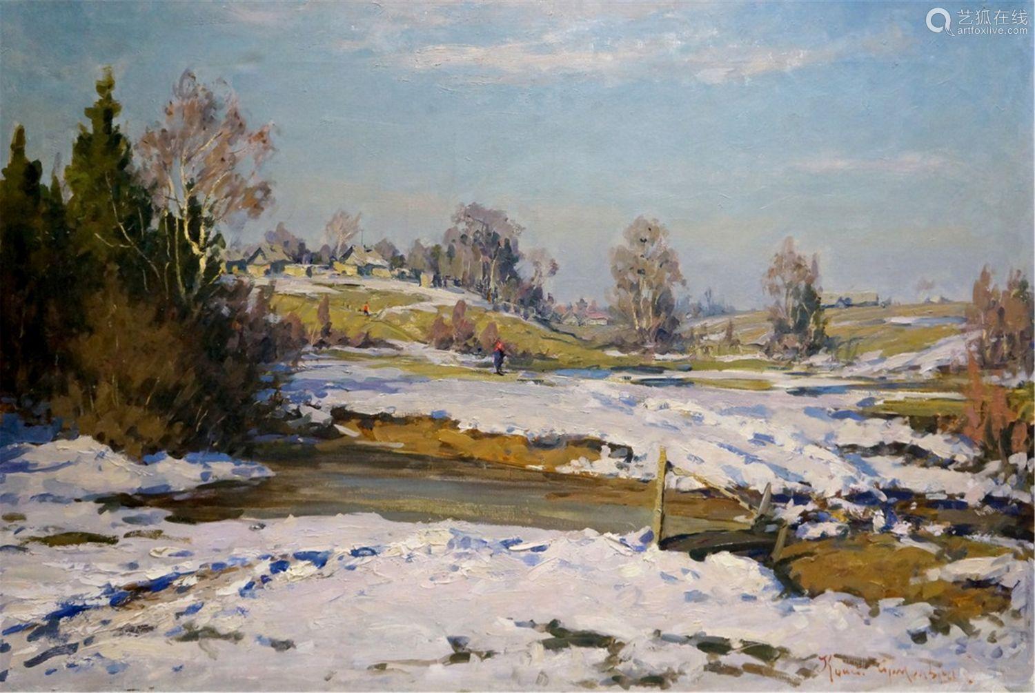 Oil painting Early spring Konstantin Yermol'shev