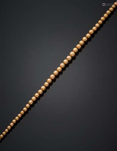 COLLIER « marseillais » en or jaune (750‰) composé de perles...