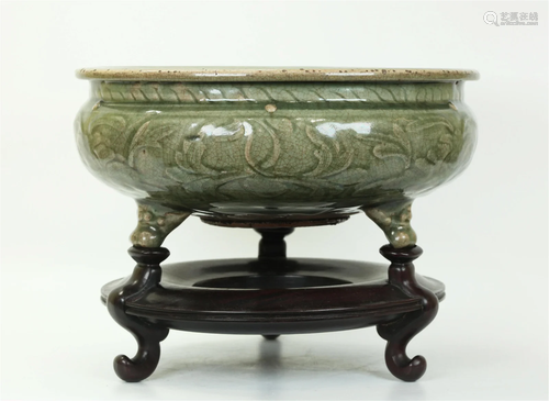 Chinese Ming Longquan Celadon Porcelain Censer