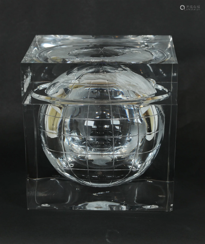 Albrizzi for Pirelli; Transparent Globe Ice Bucket