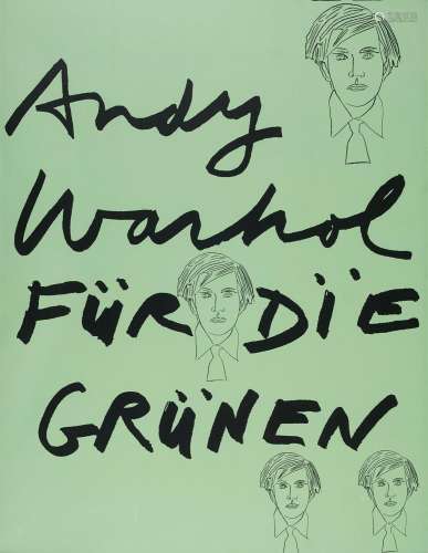 Warhol, nach Andy Für die Grünen. 1980. 2 Plakate. Je Serigr...