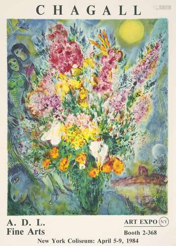 Chagall, nach Marc Le Bouquet Illuminant Le Cie1 (Ausstellun...