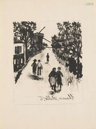 Utrillo, Maurice Set aus 6 Arbeiten. Je Lithographie. 5 Arbe...