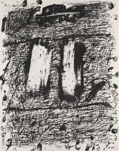 Tàpies, Antoni o.T. (El círculo de Piedra.) 1970. Lithograph...