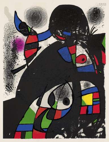 Miró, Joan Hommage à San Lazzaro. 1975. Farblithographie auf...