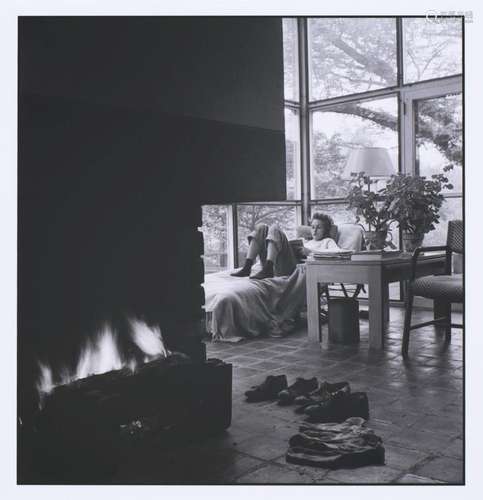 Miller, Wayne F. Joan Miller at Edward Steichen`s house, &qu...