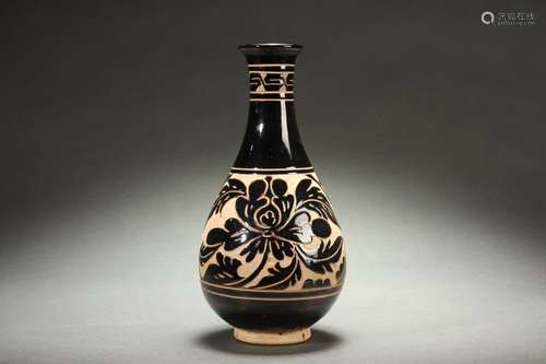 Cizhou Kiln Carved Flask