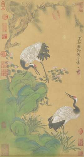 Red-crowned Crane Painting, Emperor Huizong of Song Dynasty