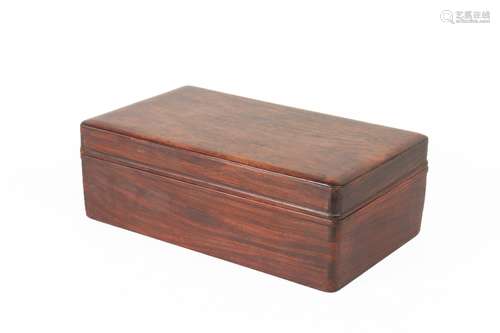 Chinese Huanghuali Wood Lid Box