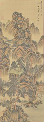 Landscape and Pavilion, Huang Gongwang