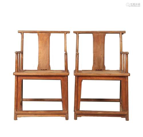 White Rosewood Pair Chairs