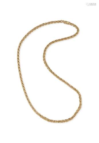 GOLD FANCY-LINK NECKLACE