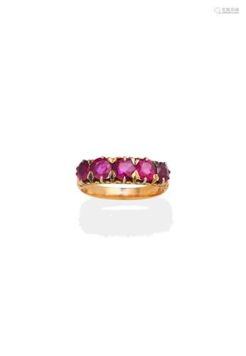 RUBY FIVE-STONE RING