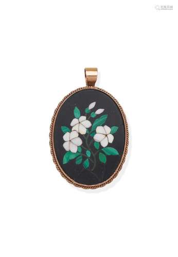 PIETRA DURA PENDANT