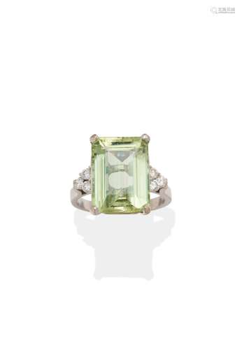 PERIDOT AND DIAMOND RING