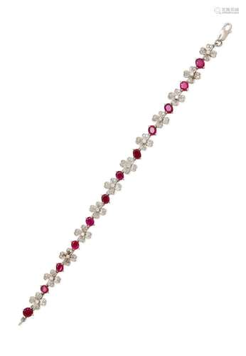 RUBY AND DIAMOND BRACELET