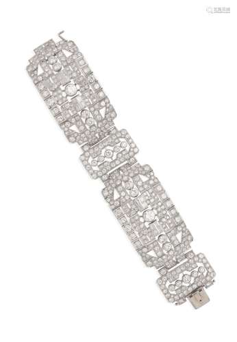 DIAMOND AND PLATINUM BRACELET