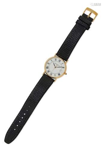 TIFFANY & CO.   GOLD 'PORTFOLIO' WRIST WATCH