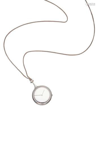 GEORG JENSEN  STAINLESS STEEL PENDENT WATCH, VIVIANNA TORUN