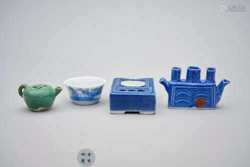 A group of four scholar's objects Late Qing dynasty (4)