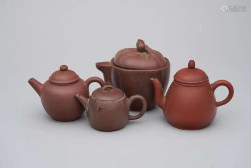 Four yixing teapots (4)