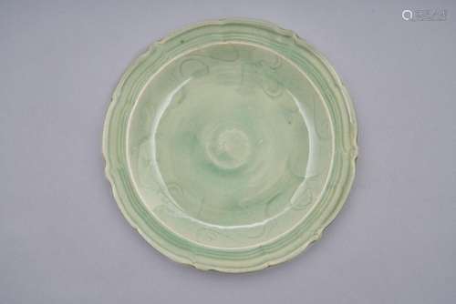 A longquan celadon-glazed plate 14th/ 15th century