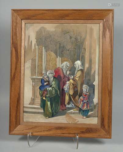 CIRCLE OF PREZIOSI; OTTOMAN LADIES, watercolour on paper, fr...